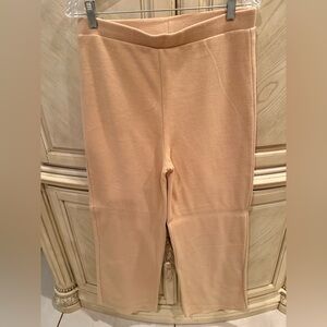 Zara Yellow Wide-Leg Pants, Size Large